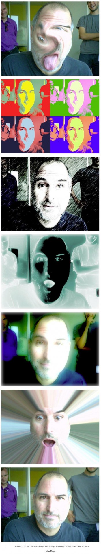 Steve Jobs Testing Photobooth