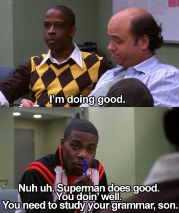 Tracy Morgan grammar