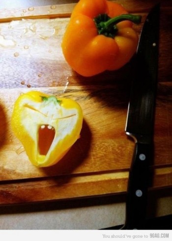 Cutting Peppers