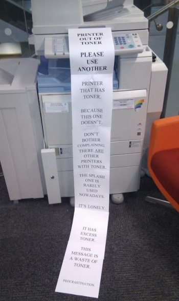 Use The Other Printer