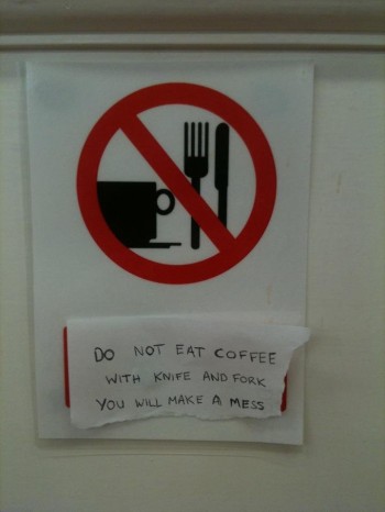No Coffee Eating