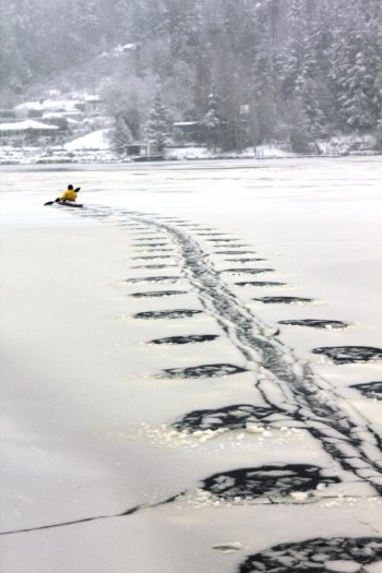 Snow Covered River
