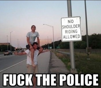 No Shoulder Riding Allowed