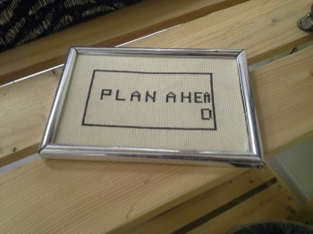 Plan Ahead