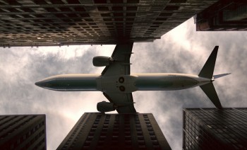 Airplane Over Chicago