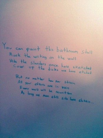 Bathroom Poetry