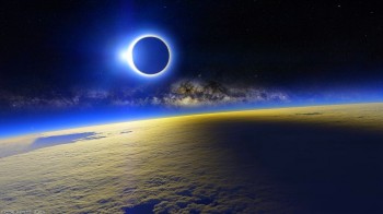 Solar Eclipse From Space