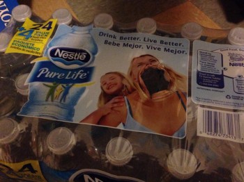 Grabbed a water bottle..