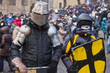 Protesters in Kiev
