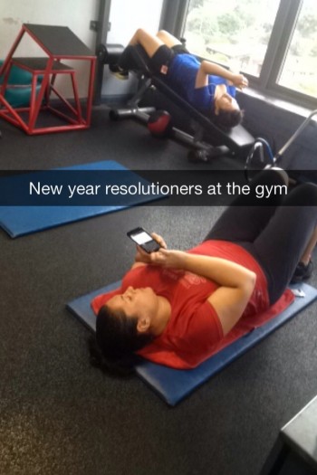 New Years Resolutioners "Working Out"