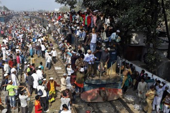 Rush hour in Bangladesh