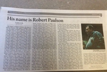 His name is Robert Paulson