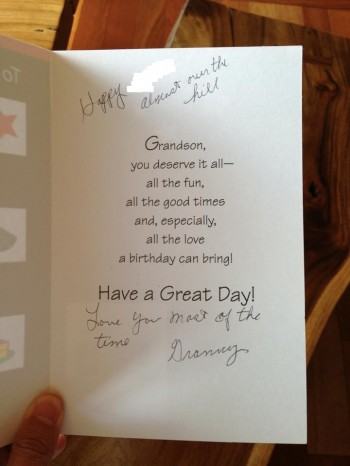 Aw, thanks Granny!