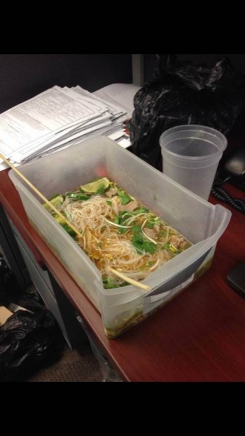 Who needs bowls, when you have a drawer?
