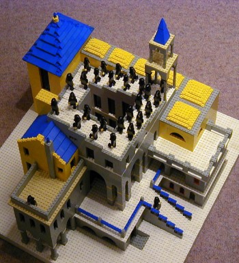 Lego Escher's Ascending and Descending