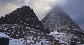 The Pyramids Covered In Snow
