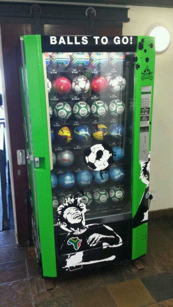 Soccer Ball Vending Machine in South Africa