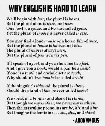 Why English Is Hard To Learn