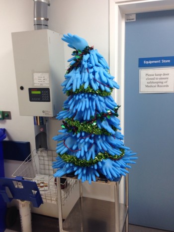 Glove Christmas Tree
