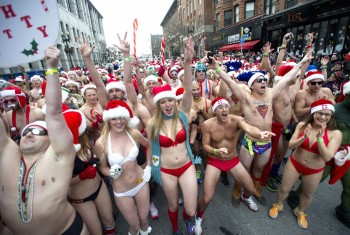 Boston Santa Speedo Run