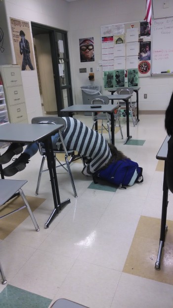 She's been sleeping like this for 10 minutes