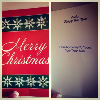 Trashman's Christmas Card