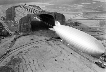 The Hindenburg Outside The U.S. Navy Hangar
