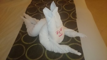 It was waiting for us in our hotel room today
