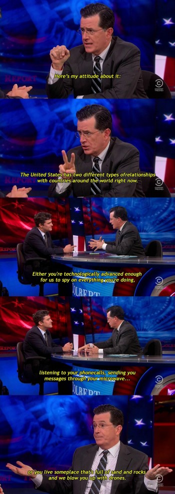 Colbert on U.S. Relations