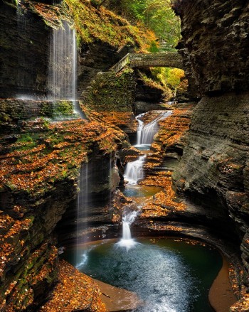 Watkins Glen Rainbow Falls