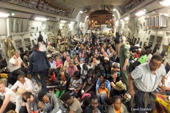 Plane Evacuating Foreign Nationals