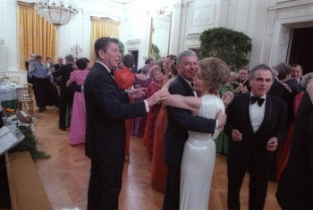 Frank Sinatra dancing with Nancy Reagan