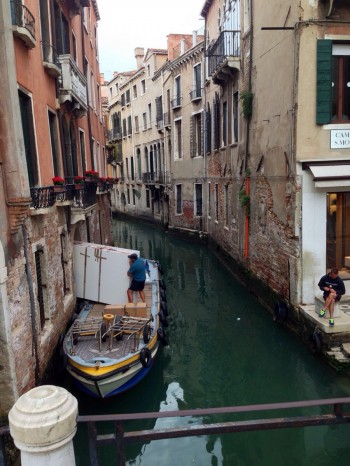 Moving in Venice, Italy