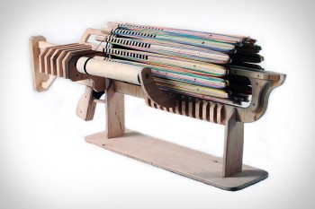 Elastic band machine gun