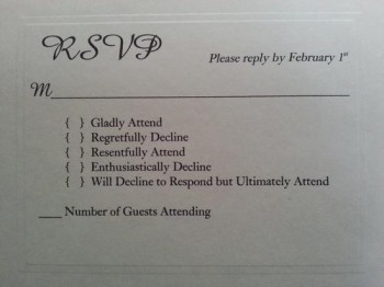 Wedding RSVP