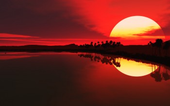 Sunset in Botswana