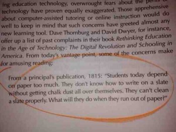 Damn 1800 kids and their paper