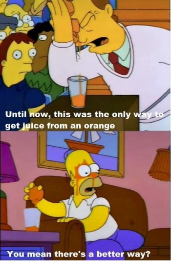 Simpsons Orange Juice