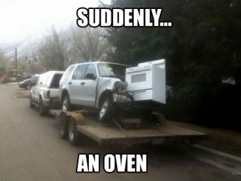 It came out of nowhere!