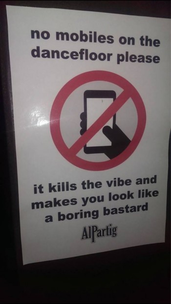 No Mobiles On The Dancefloor