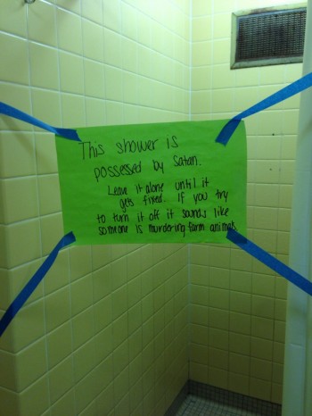 Shower is Possessed by Satan