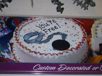 Got Out of Jail Cake