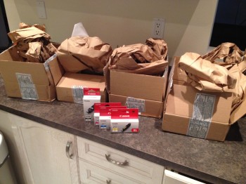 My Amazon Order of Ink Has Arrived