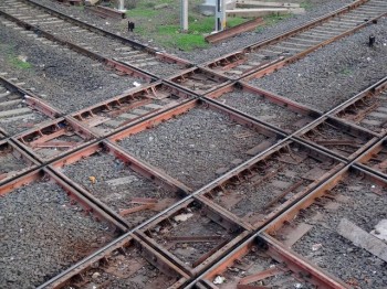 Rail Track Crossing in India