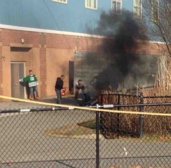 An Elliptical Machine Caught Fire At School Today