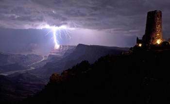 Lightning In The Grand Canyon