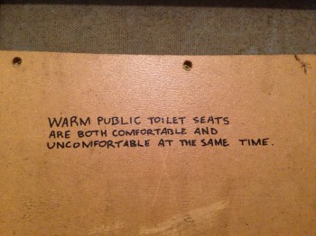 Warm Public Toilet Seats