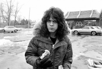 Eddie Van Halen Eating a Cheeseburger