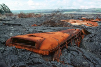 School Bus + Lava