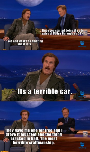 Will Ferrell on Dodge Trucks